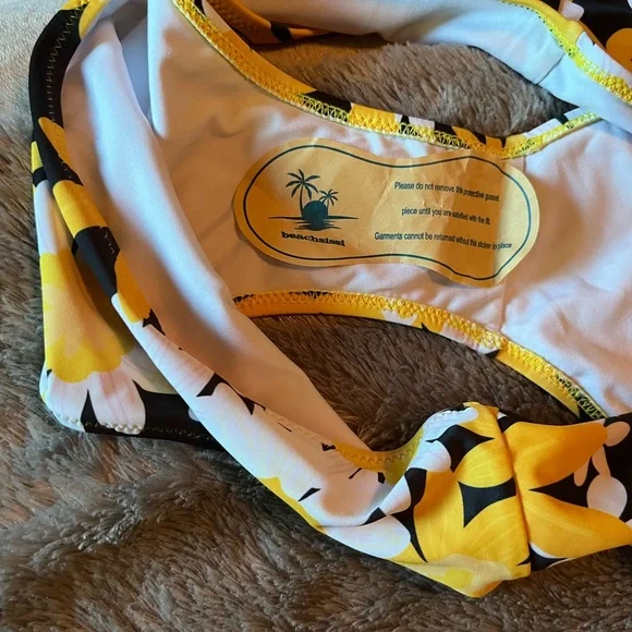 NWTBeachsissi Women’s Cute Floral Print Swimsuit VNeck Tummy ControlTankini set - Picture 8 of 10